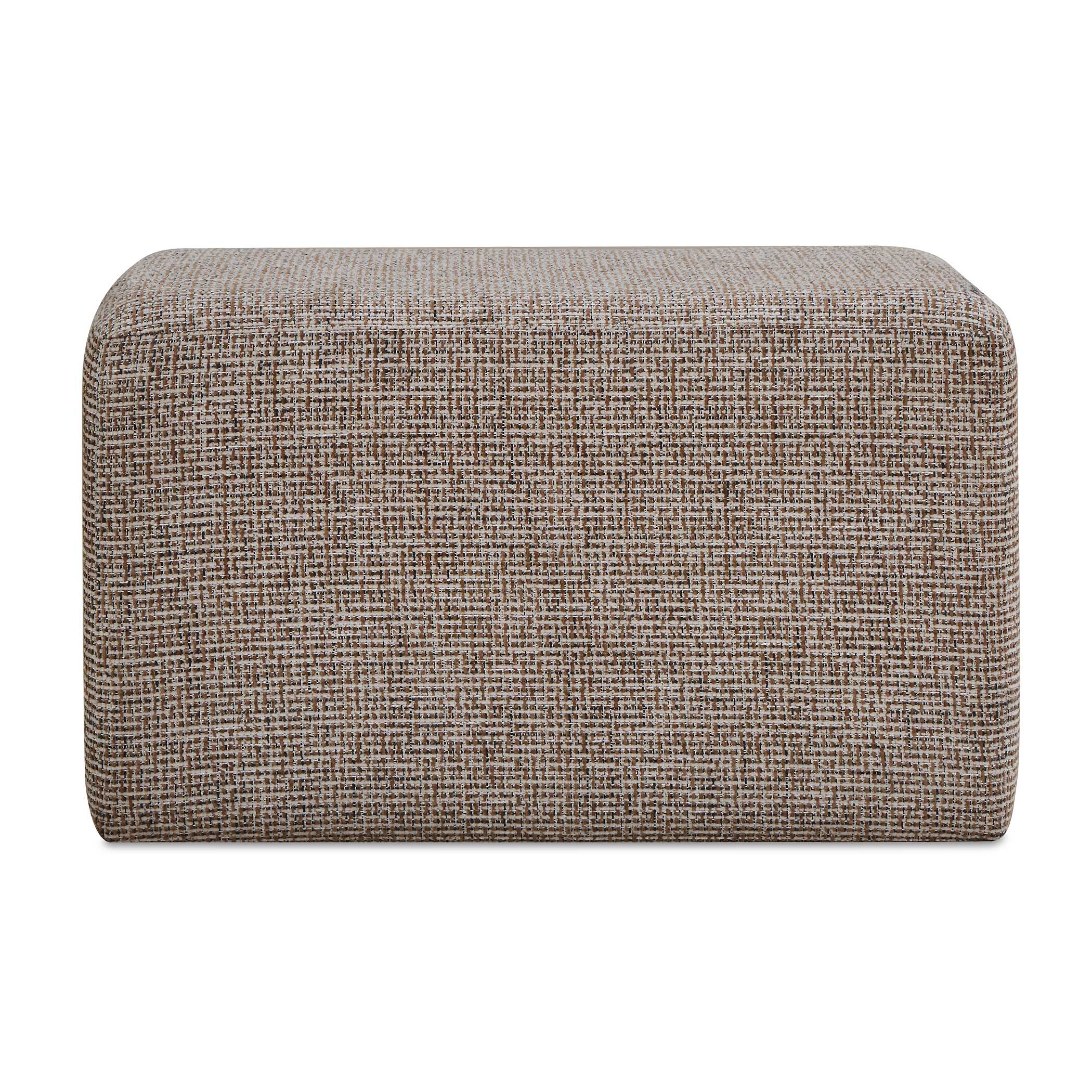 Uttermost Kelce Woven Checkered Ottoman