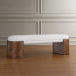 Uttermost Thorian Off-White Bench