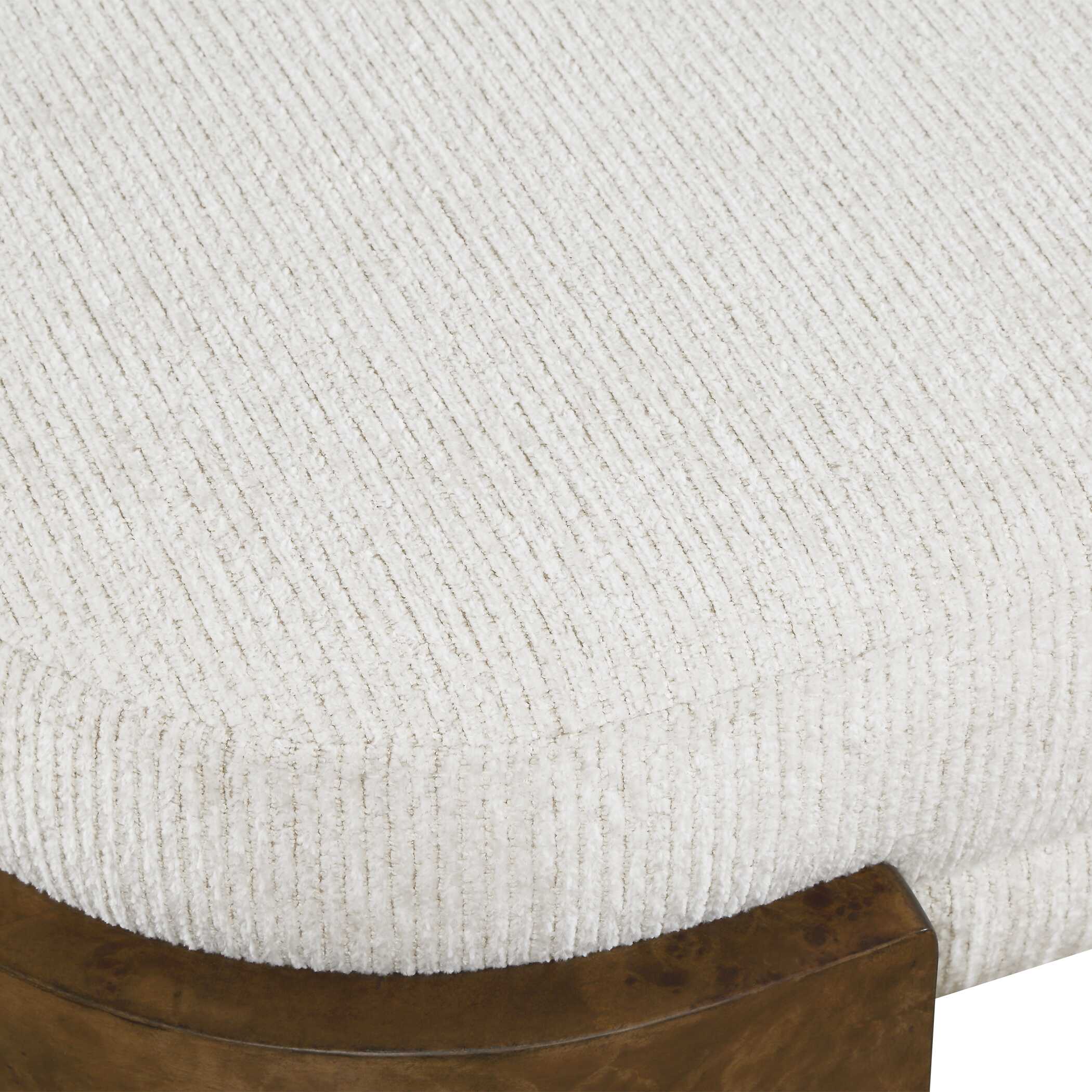 Uttermost Thorian Off-White Bench