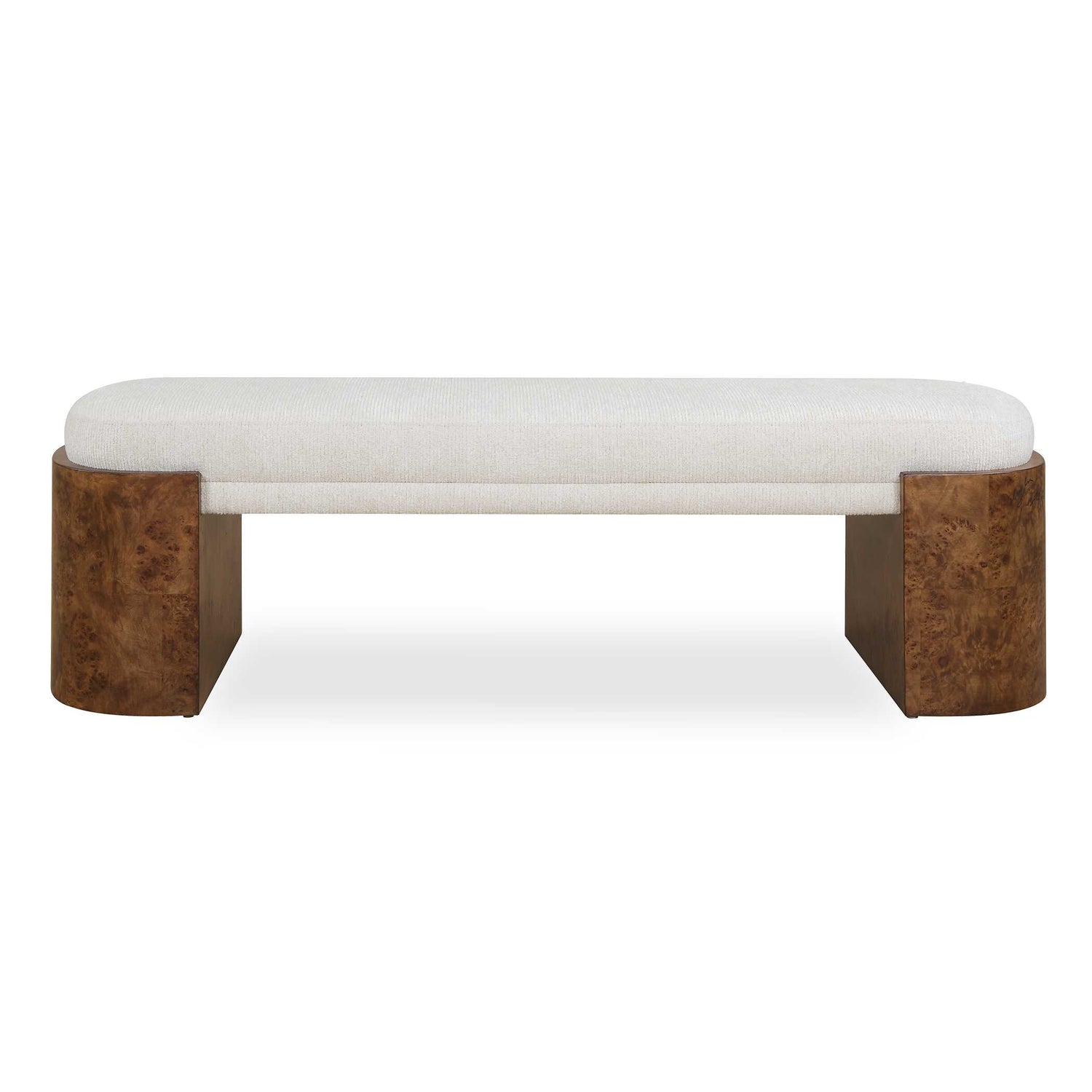 Uttermost Thorian Off-White Bench