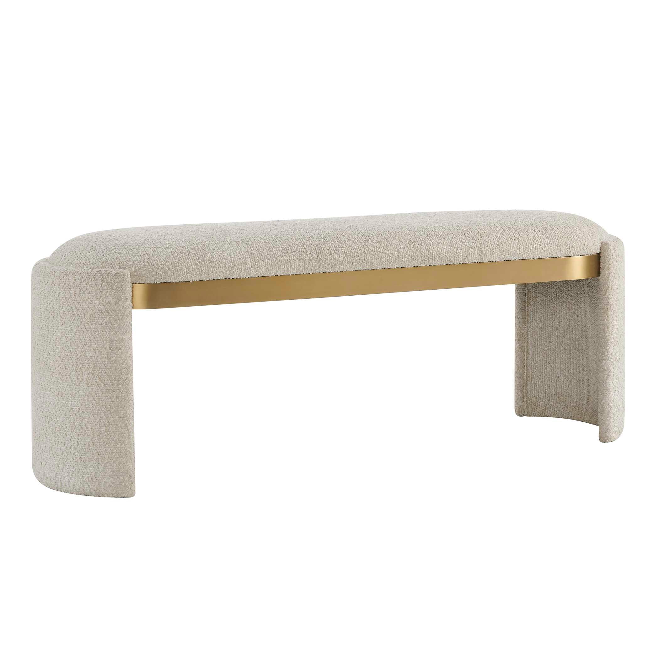 Uttermost Serena Bone White Bench