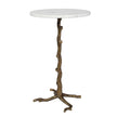 Uttermost Calais White Marble Accent Table