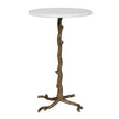 Uttermost Calais White Marble Accent Table