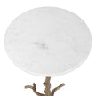 Uttermost Calais White Marble Accent Table