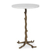 Uttermost Calais White Marble Accent Table