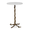 Uttermost Calais White Marble Accent Table