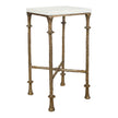 Uttermost Penelope White Marble Accent Table