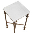 Uttermost Penelope White Marble Accent Table
