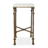 Uttermost Penelope White Marble Accent Table