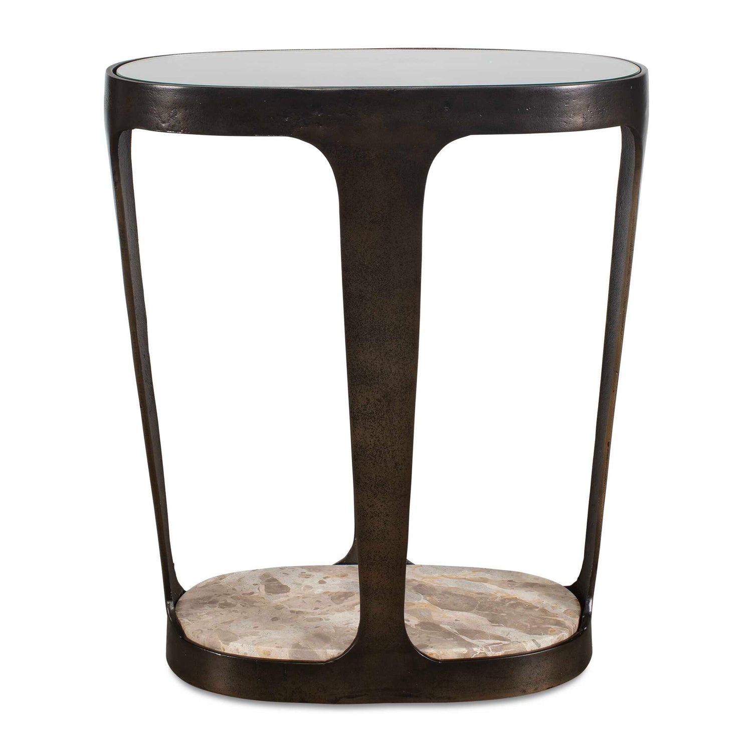 Uttermost Coronado Dark Bronze Accent Table