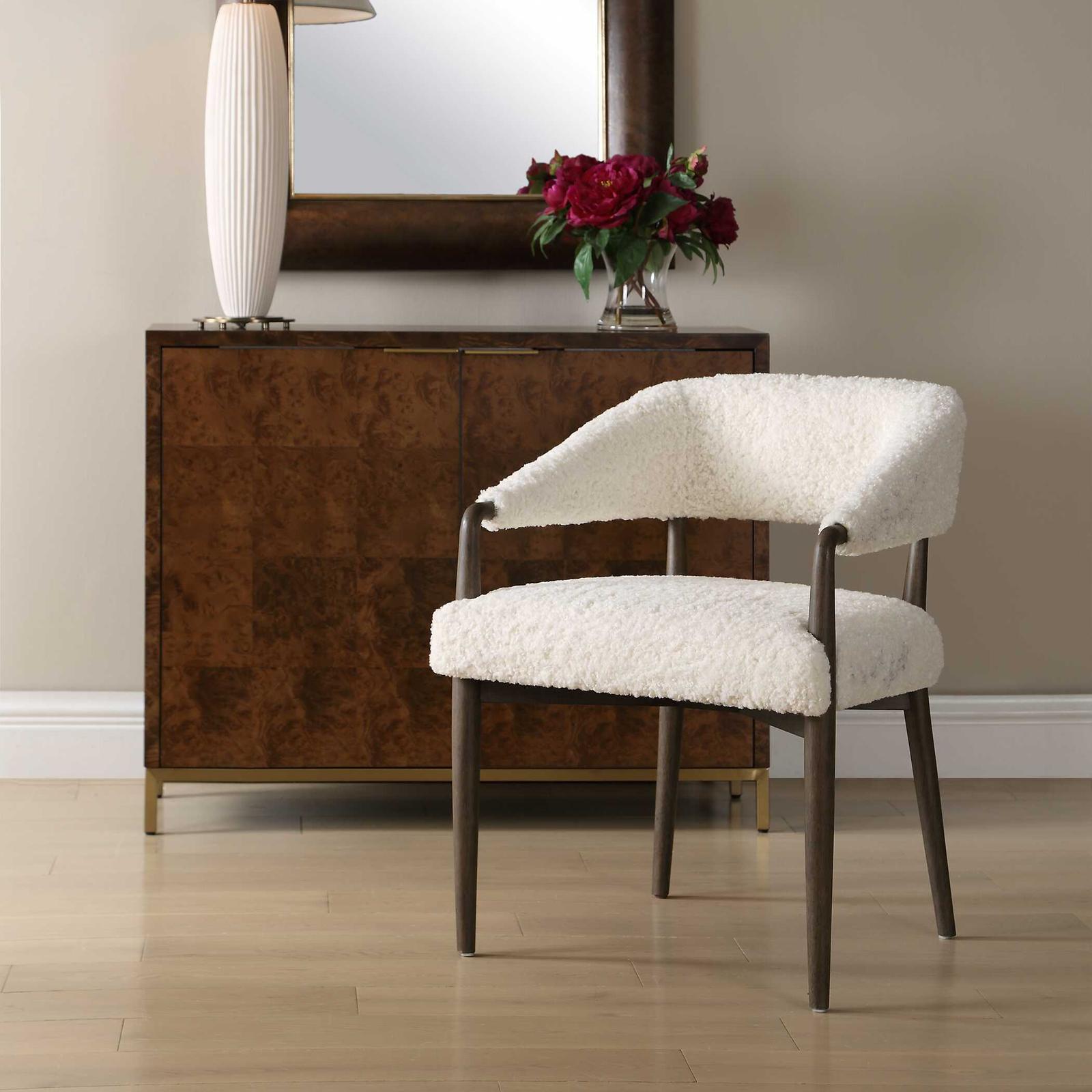 Uttermost Austell Shearling Dining Chair