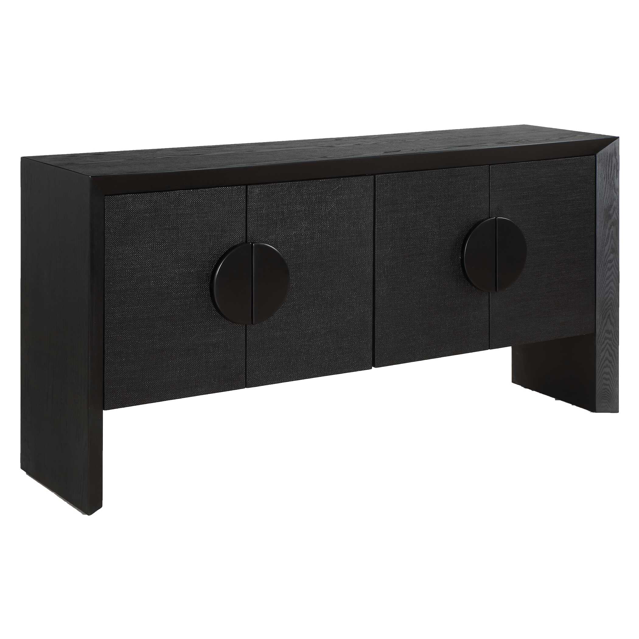 Uttermost Williams Black 4 Door Cabinet