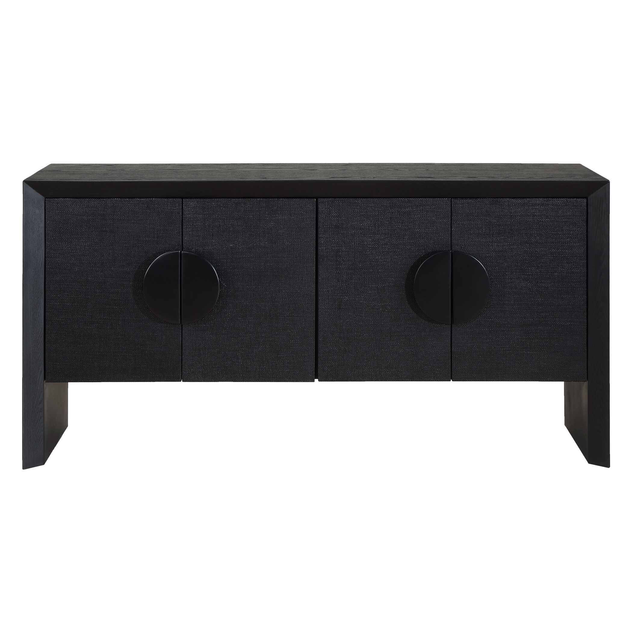 Uttermost Williams Black 4 Door Cabinet