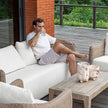 Uttermost Sunset Wicker Outdoor Sofa