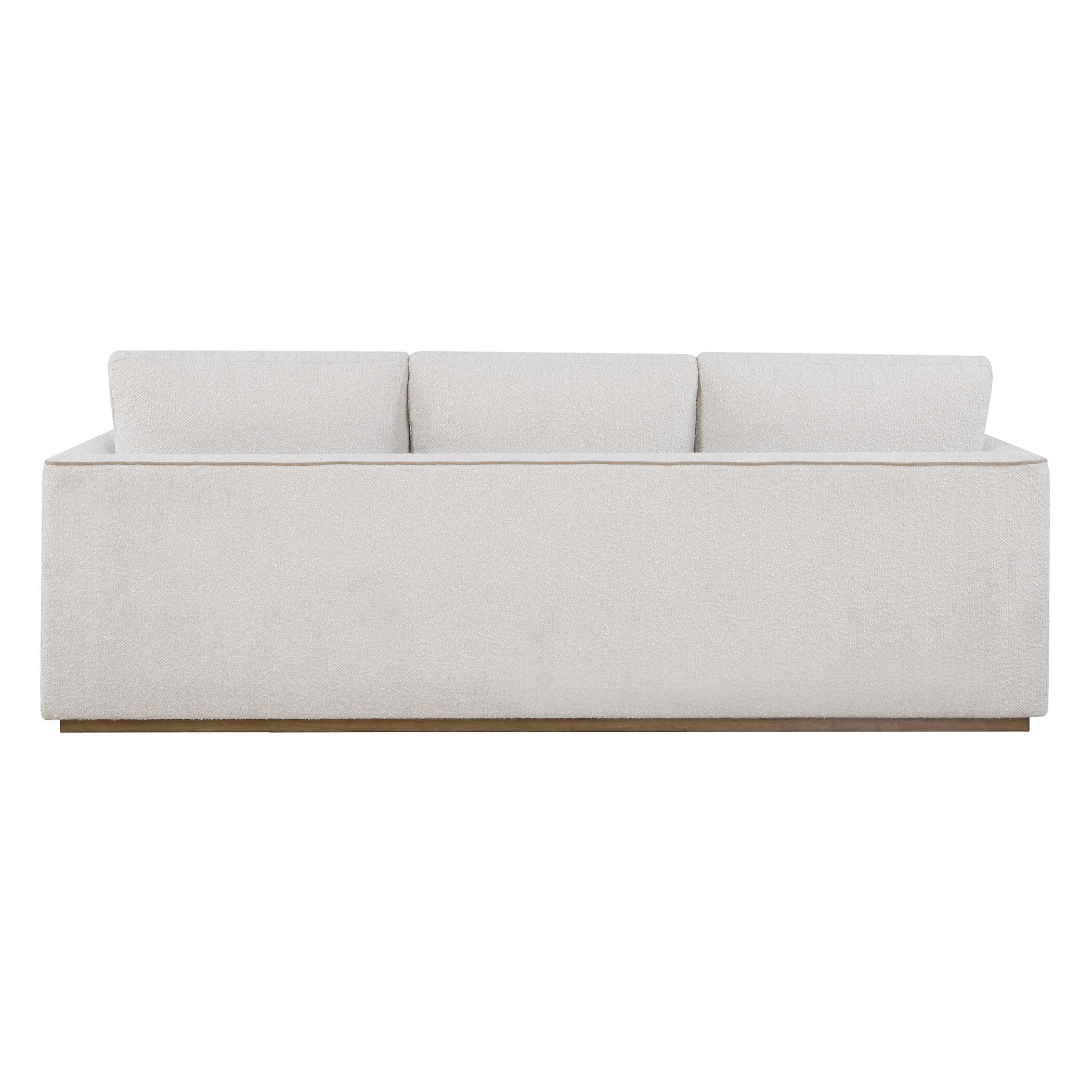 Uttermost Lorien Cream Boucle Sofa