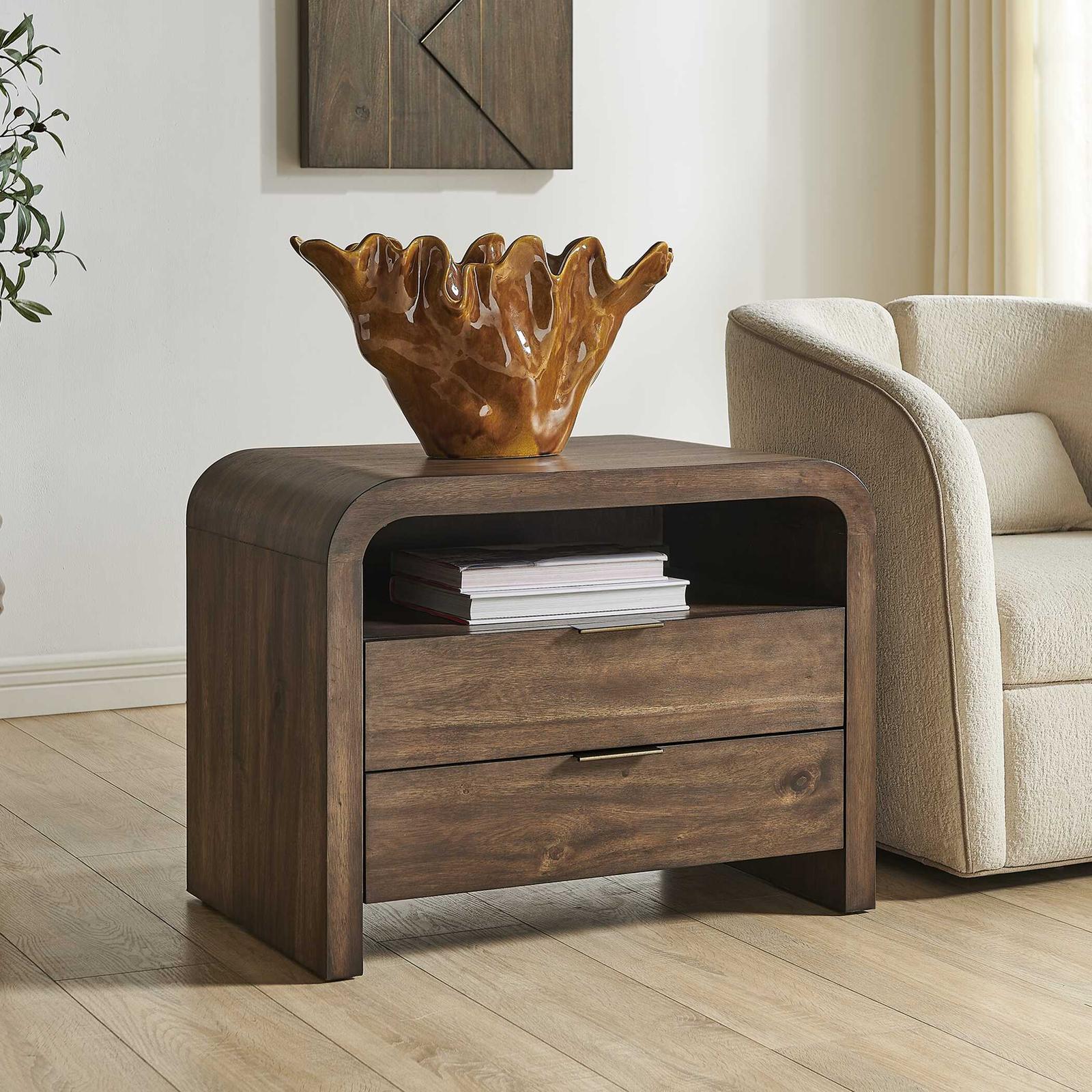 Uttermost Decatur Dark Walnut Side Table