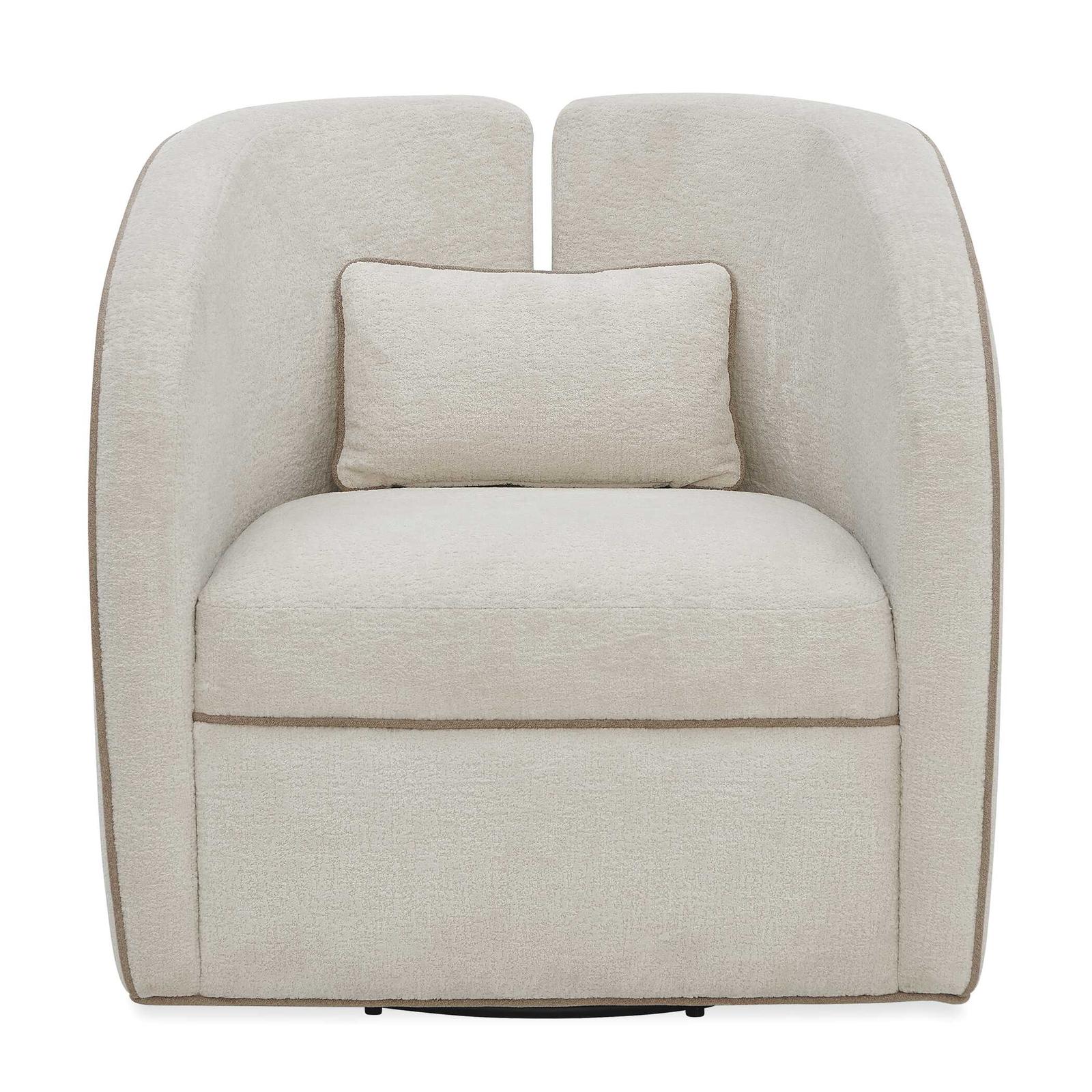 Uttermost Vega Ecru Swivel Chair