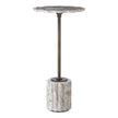 Uttermost Lana Scalloped Marble Drink Table