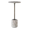 Uttermost Lana Scalloped Marble Drink Table