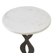 Uttermost Ila Round White Drink Table