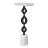Uttermost Ila Round White Drink Table