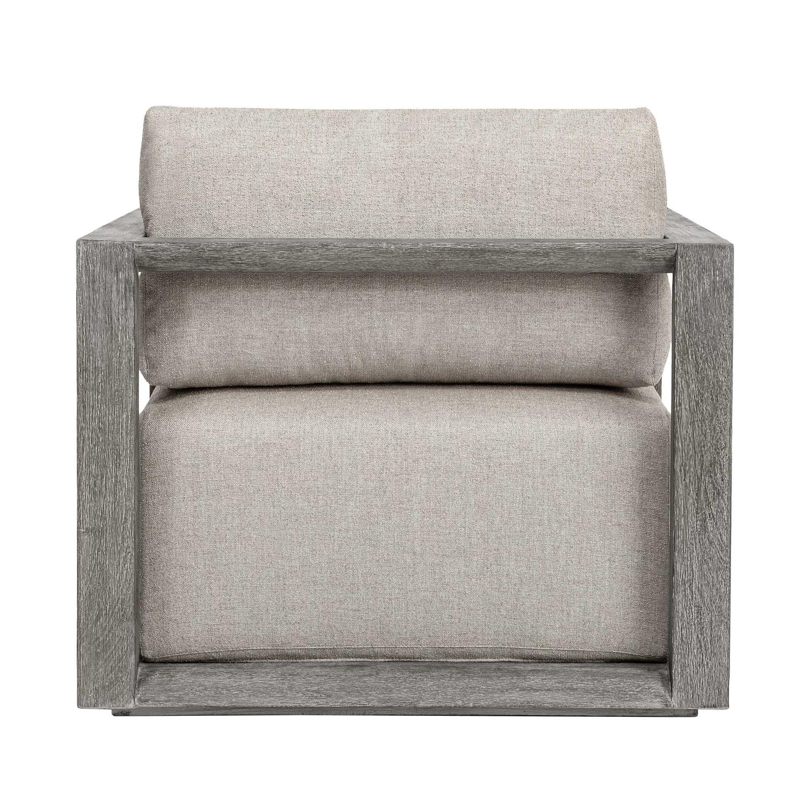 Uttermost Remsen Outdoor Weathered Gray/Dove Lounge Chair