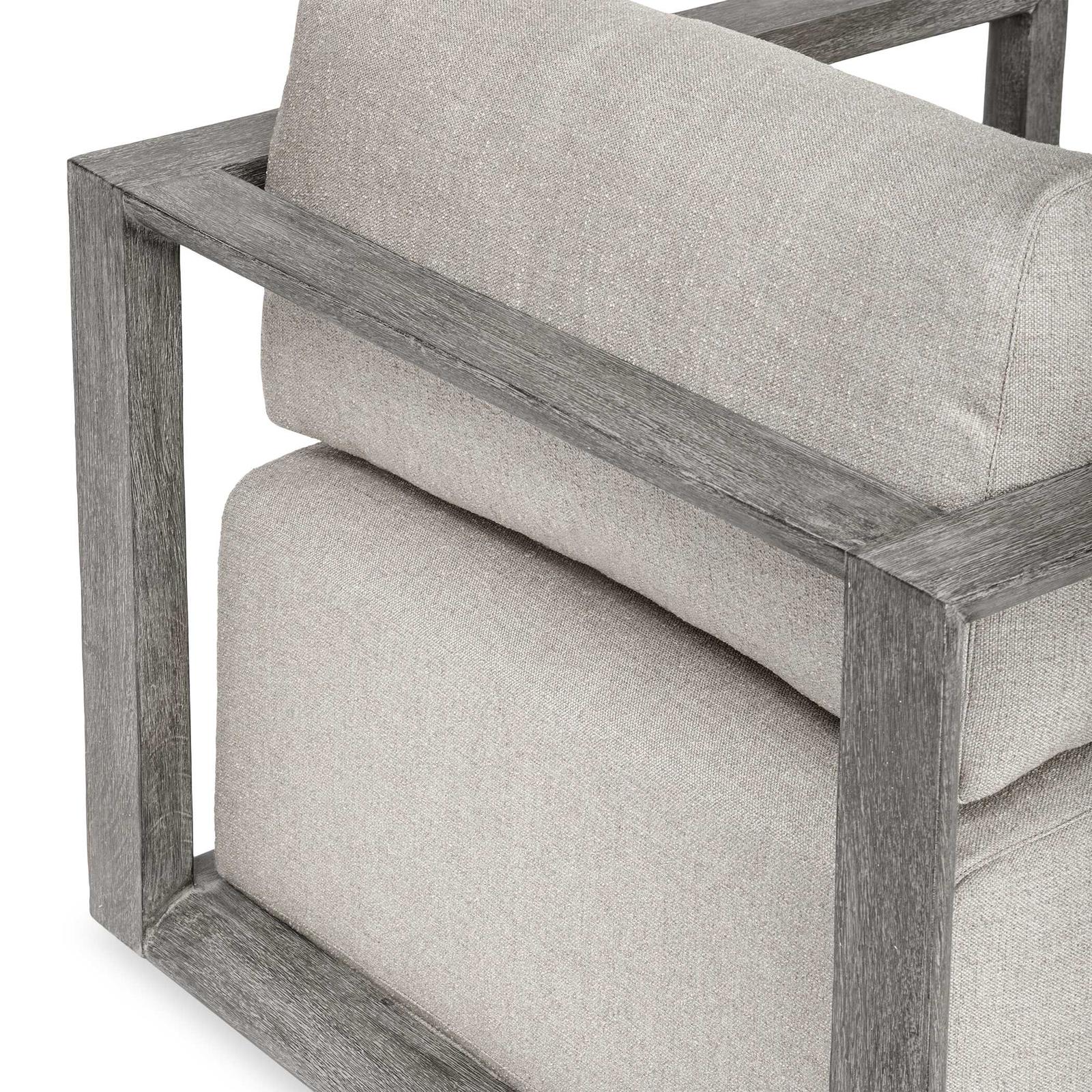 Uttermost Remsen Outdoor Weathered Gray/Dove Lounge Chair