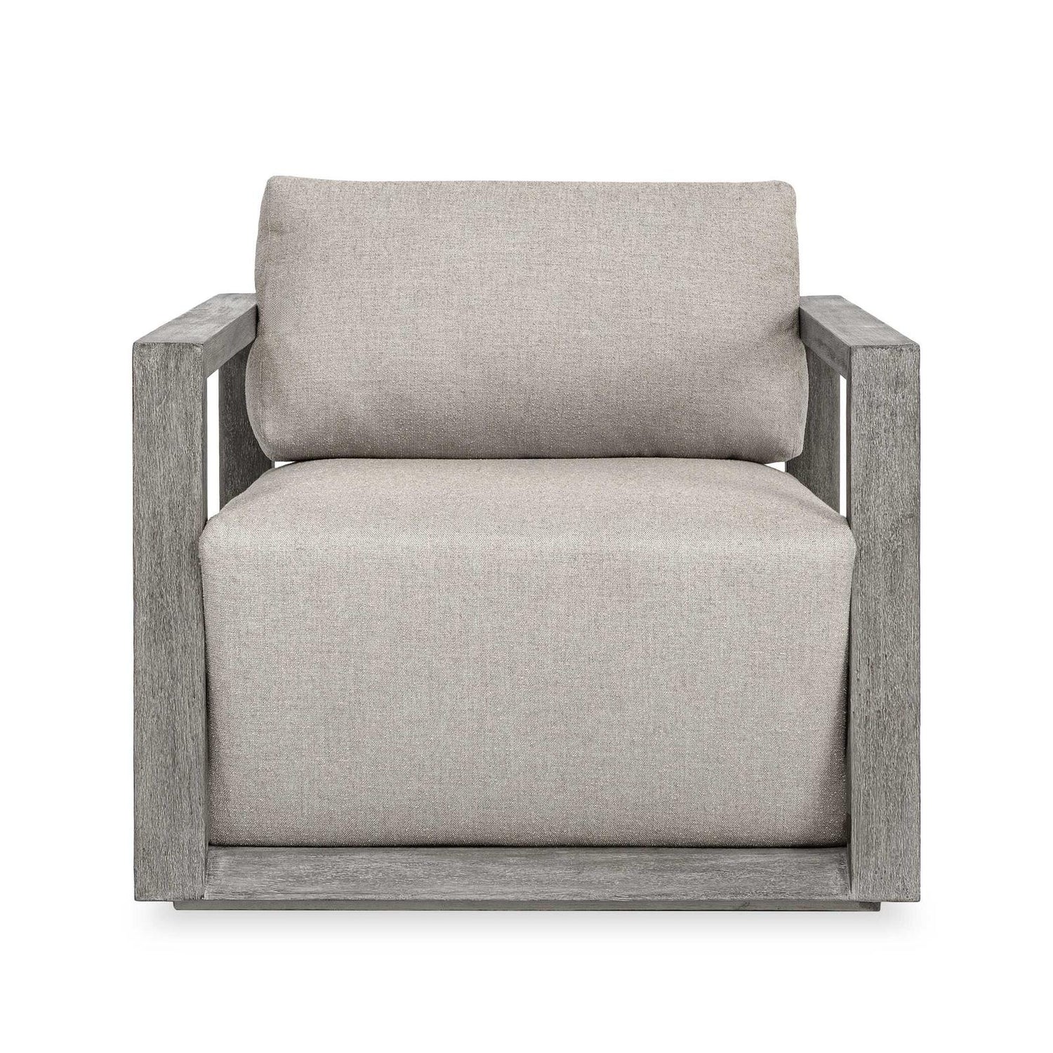 Uttermost Remsen Outdoor Weathered Gray/Dove Lounge Chair