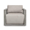 Uttermost Remsen Outdoor Weathered Gray/Dove Lounge Chair