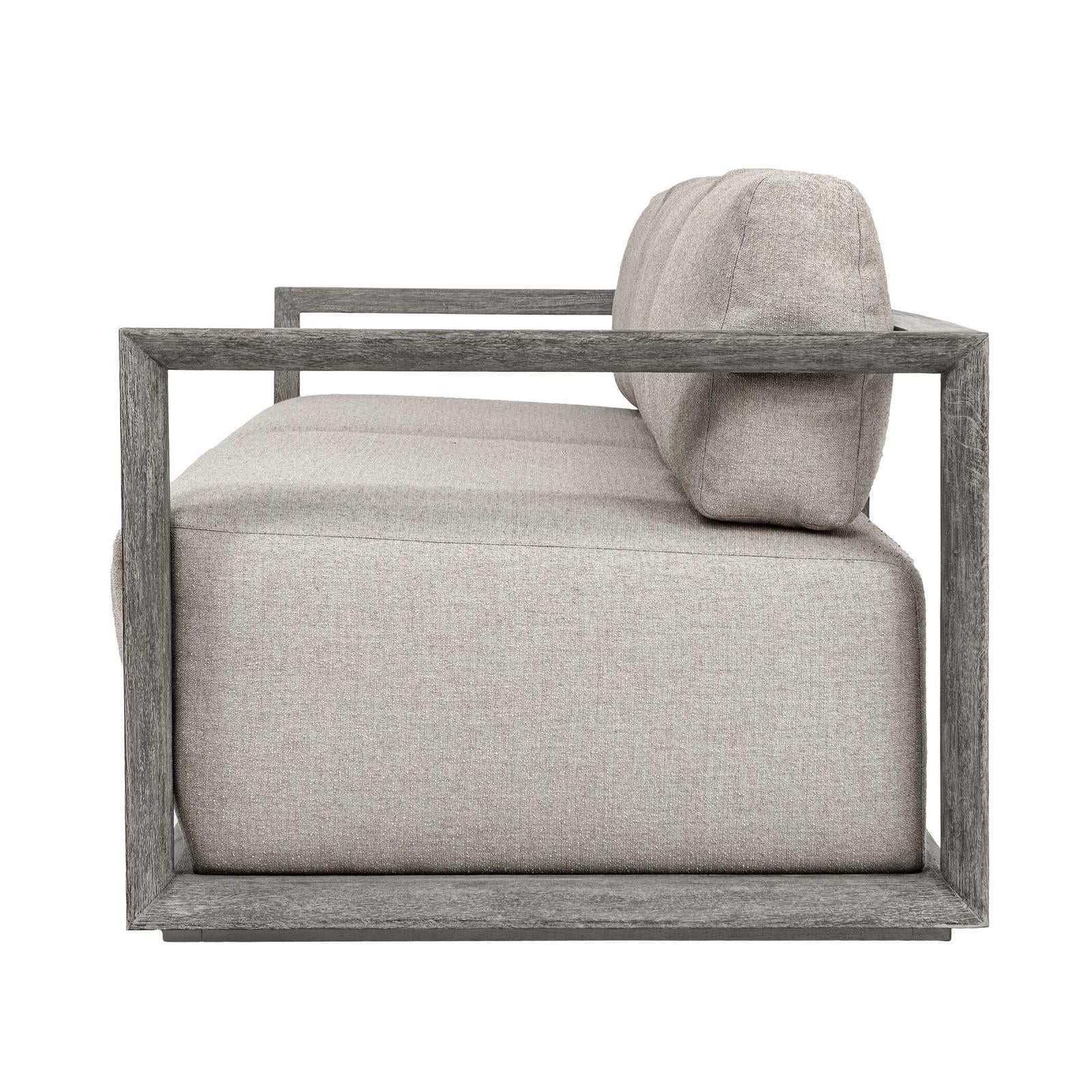 Uttermost Remsen Outdoor Weathered Gray/Dove Sofa