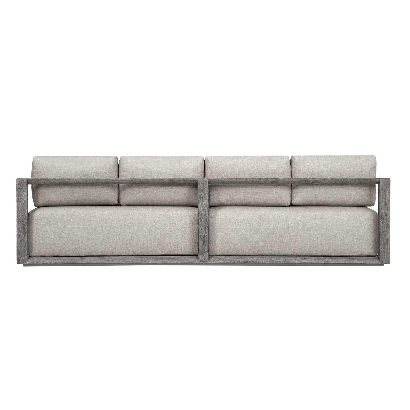 Uttermost Remsen Outdoor Weathered Gray/Dove Sofa