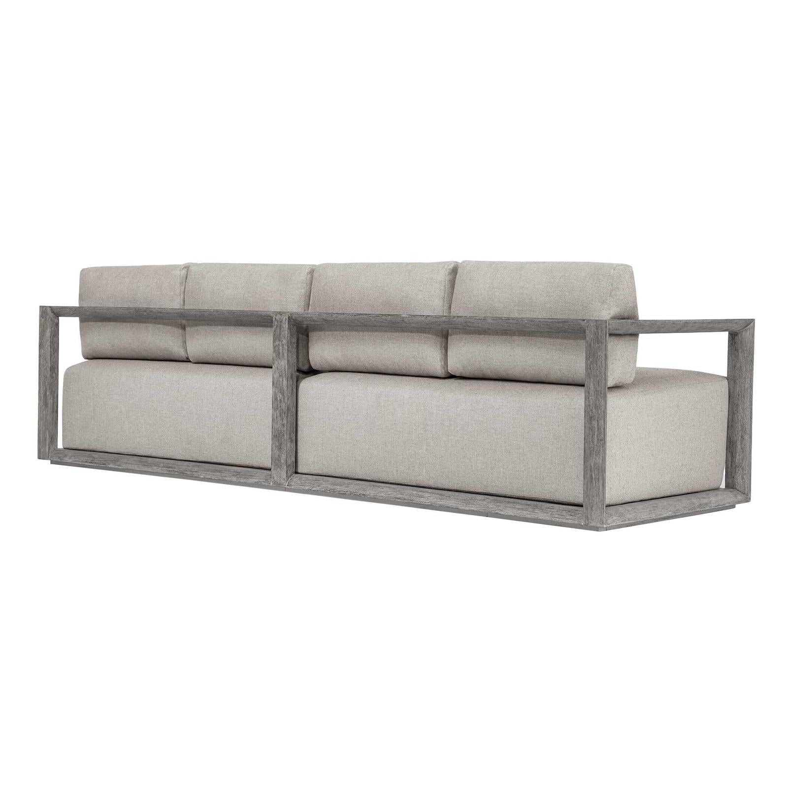 Uttermost Remsen Outdoor Weathered Gray/Dove Sofa