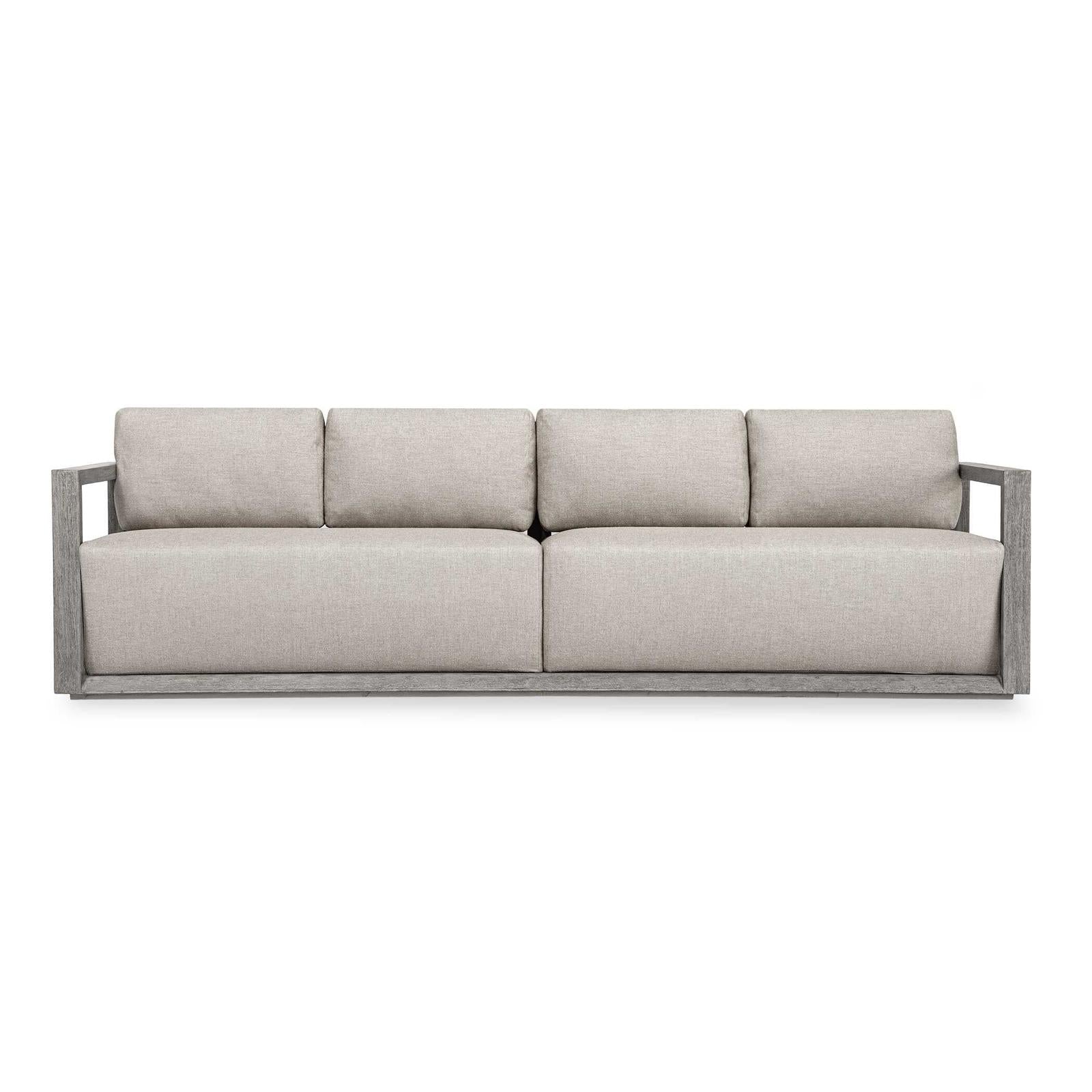 Uttermost Remsen Outdoor Weathered Gray/Dove Sofa