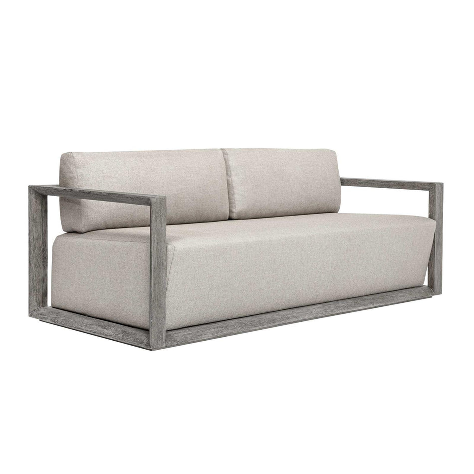 Uttermost Remsen Outdoor Weathered Gray/Dove Sofa