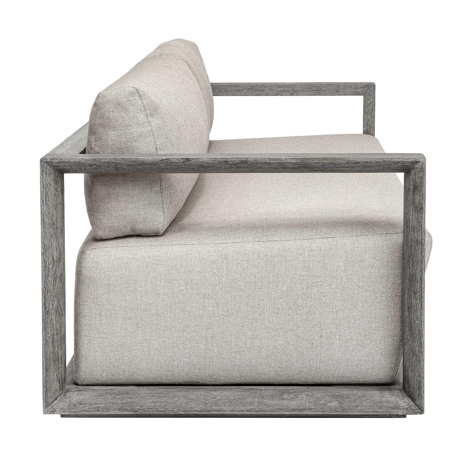 Uttermost Remsen Outdoor Weathered Gray/Dove Sofa