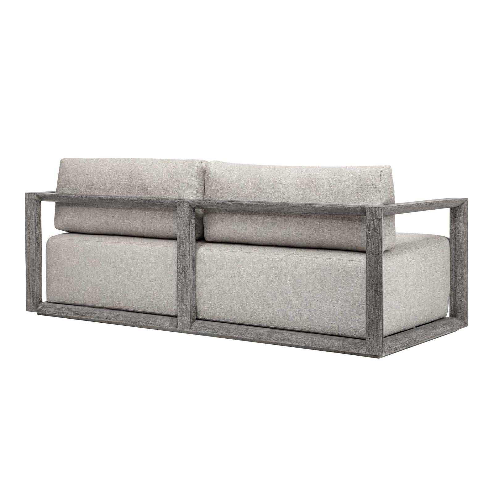 Uttermost Remsen Outdoor Weathered Gray/Dove Sofa