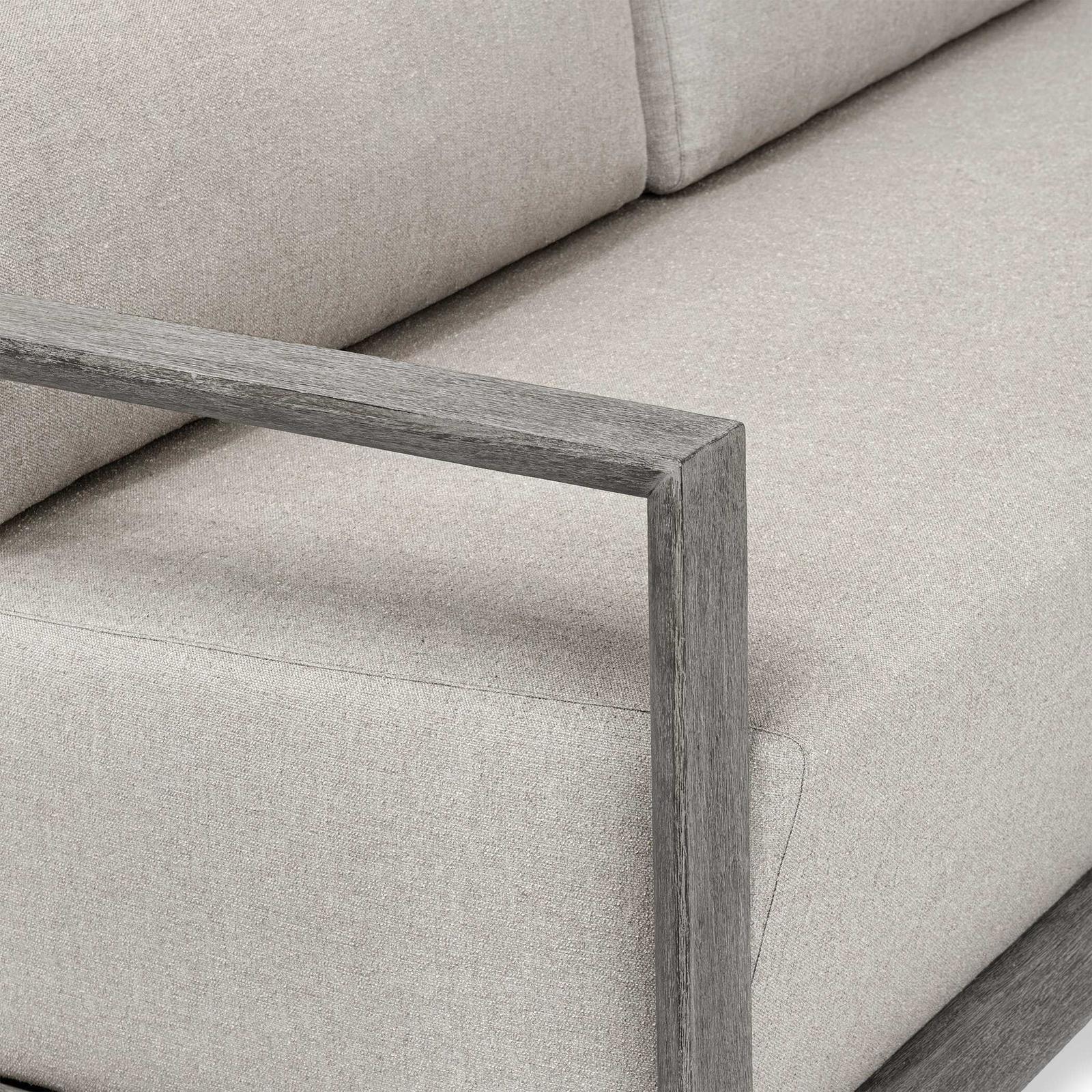 Uttermost Remsen Outdoor Weathered Gray/Dove Sofa