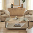 Uttermost Maeva Modern Glass Coffee Table
