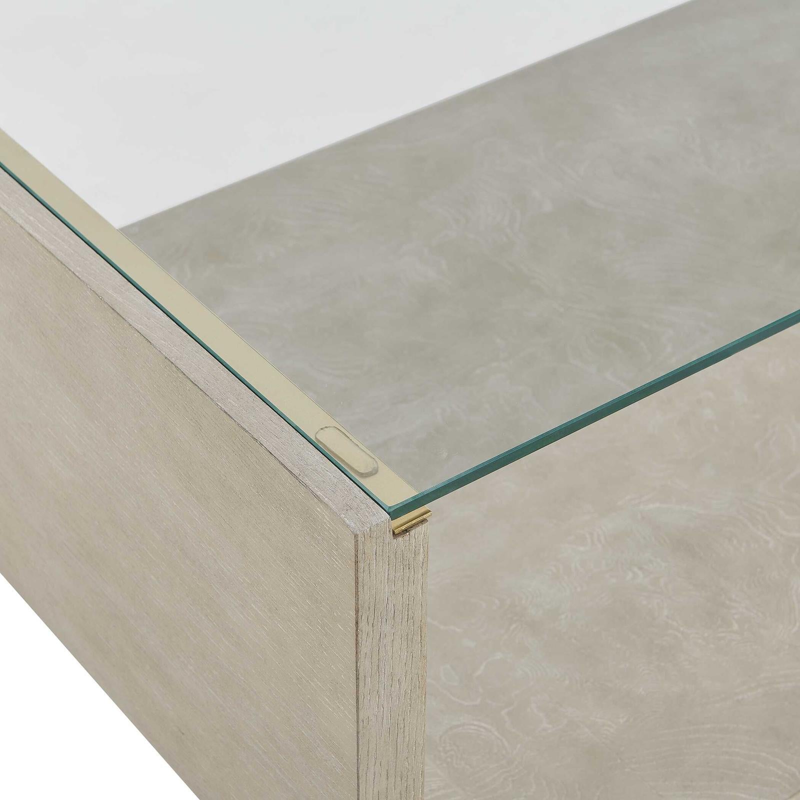 Uttermost Maeva Modern Glass Coffee Table