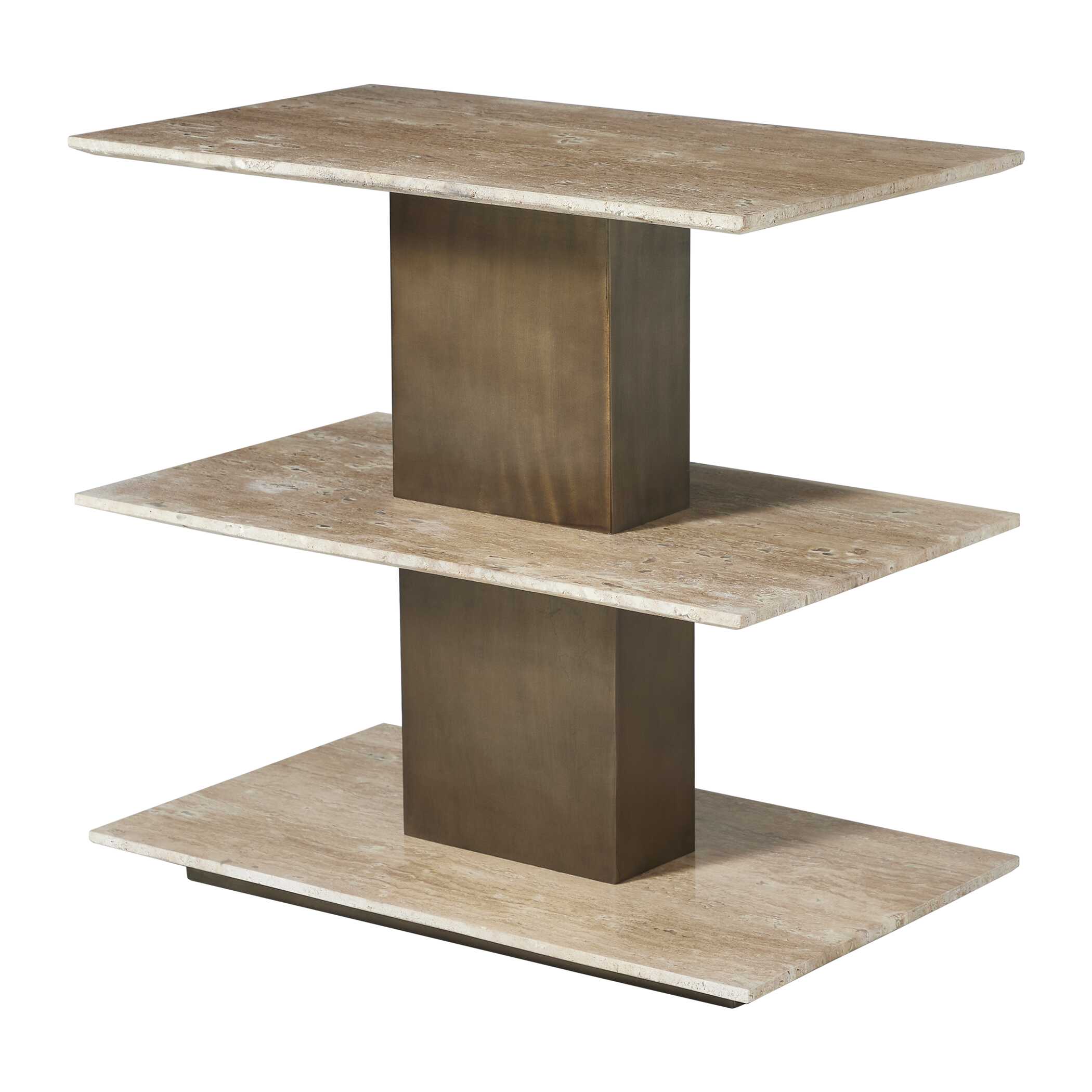 Uttermost Travertini 3 Tiered Accent Table