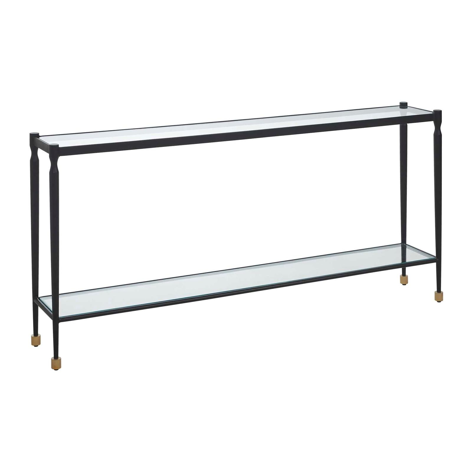 Uttermost Javana Glass / Iron Console Table