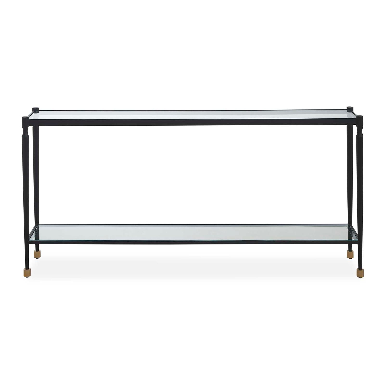 Uttermost Javana Glass / Iron Console Table