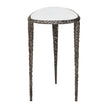 Uttermost Arnold White Marble Accent Table