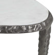 Uttermost Arnold White Marble Accent Table