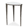 Uttermost Arnold White Marble Accent Table