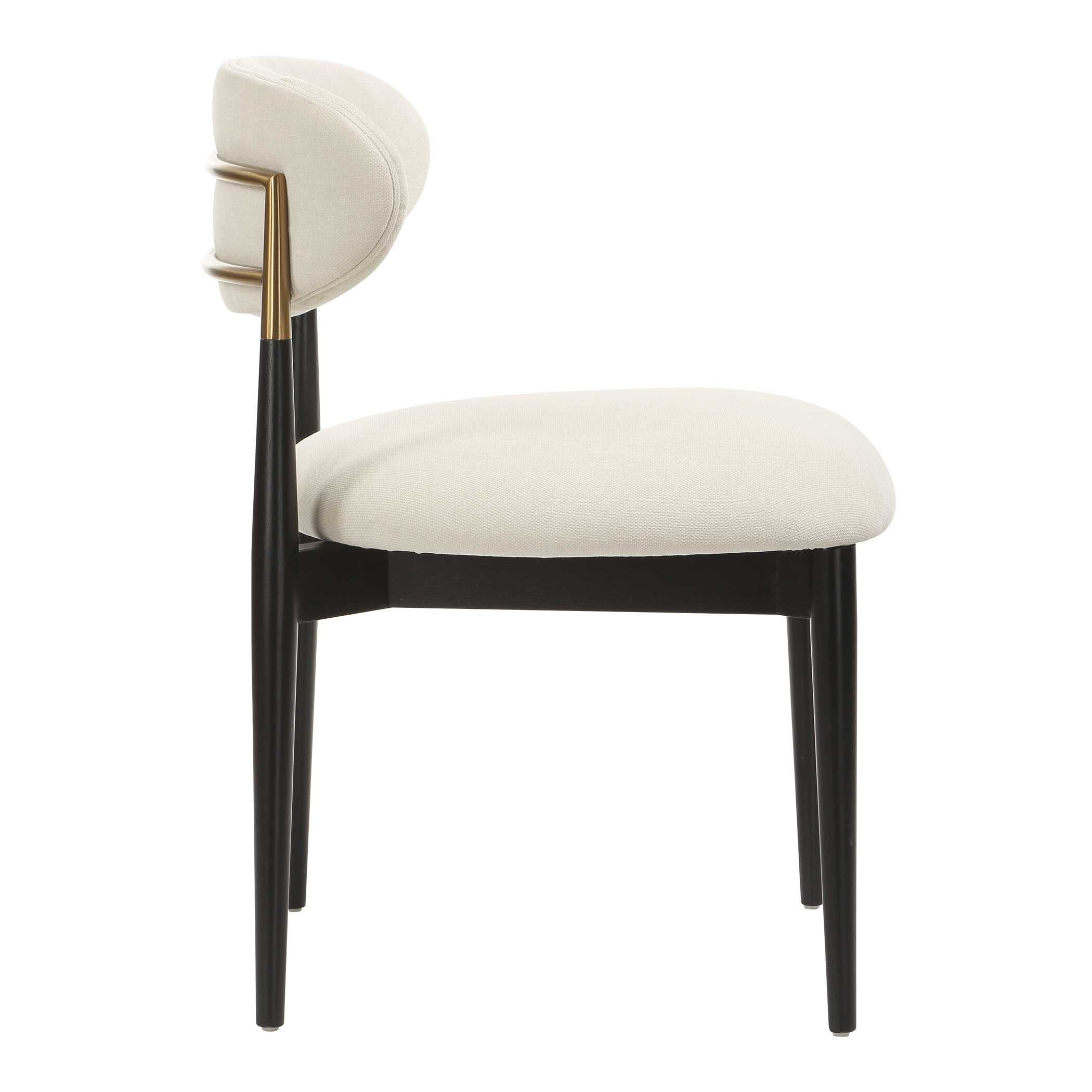 Uttermost Moxie Black Armless Dining Chair - Set of 2
