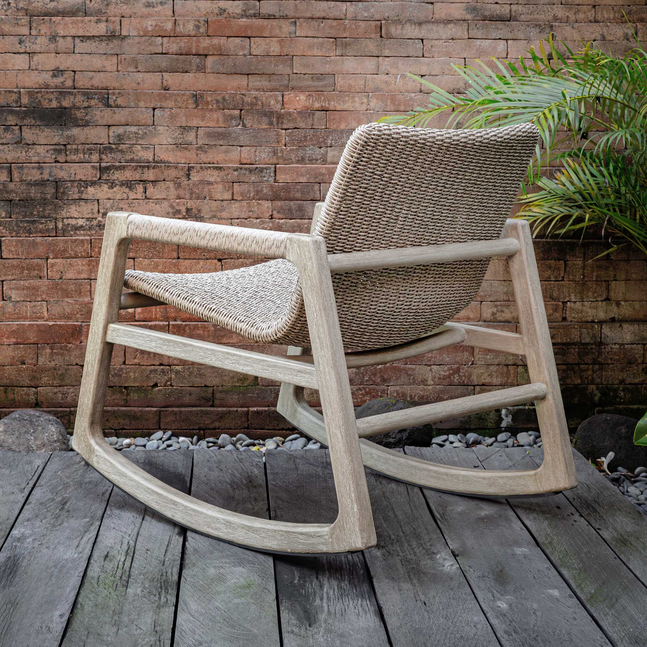 Uttermost Sumba Outdoor Wicker Rocking Chair
