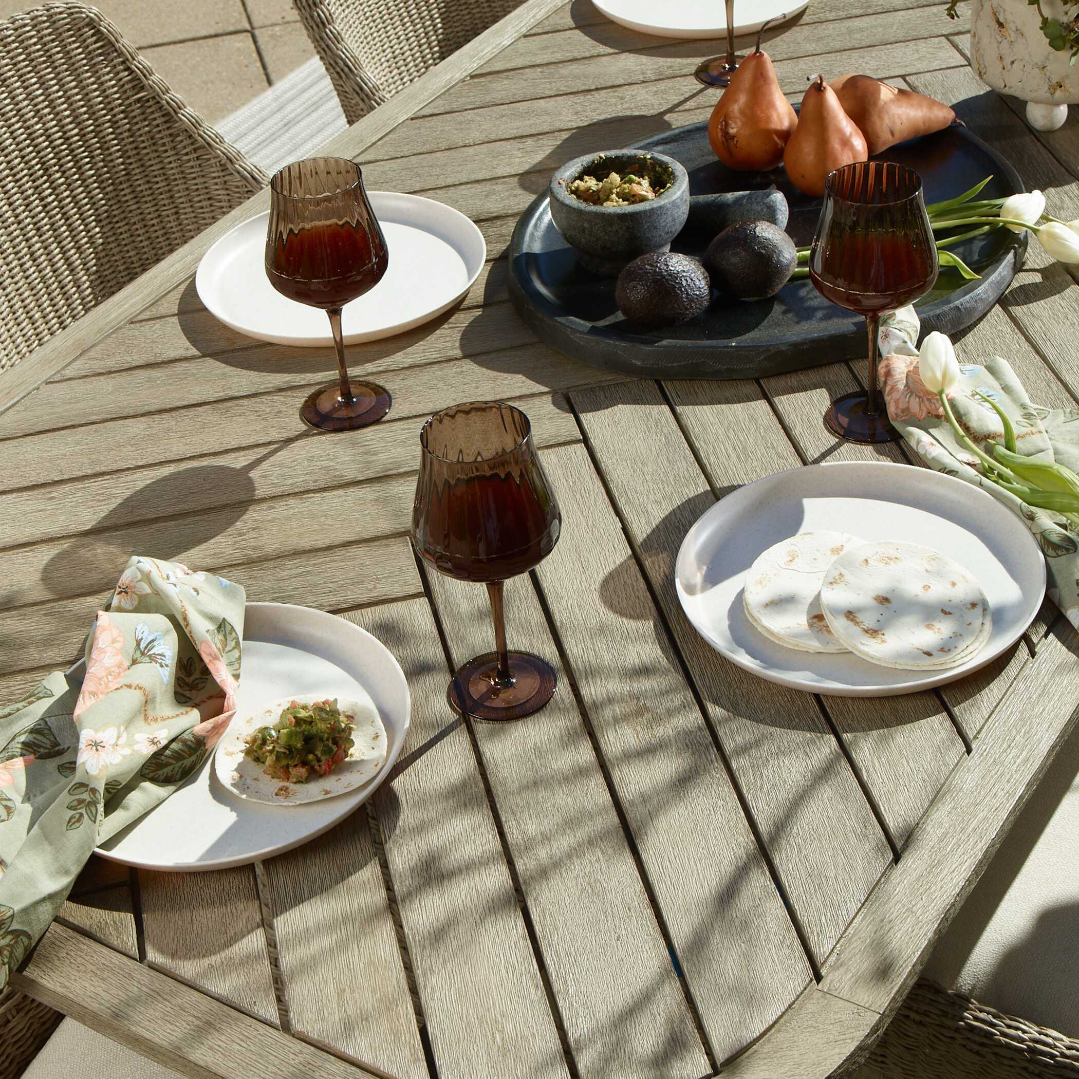 Uttermost Harbor Herringbone Indoor-Outdoor Dining Table