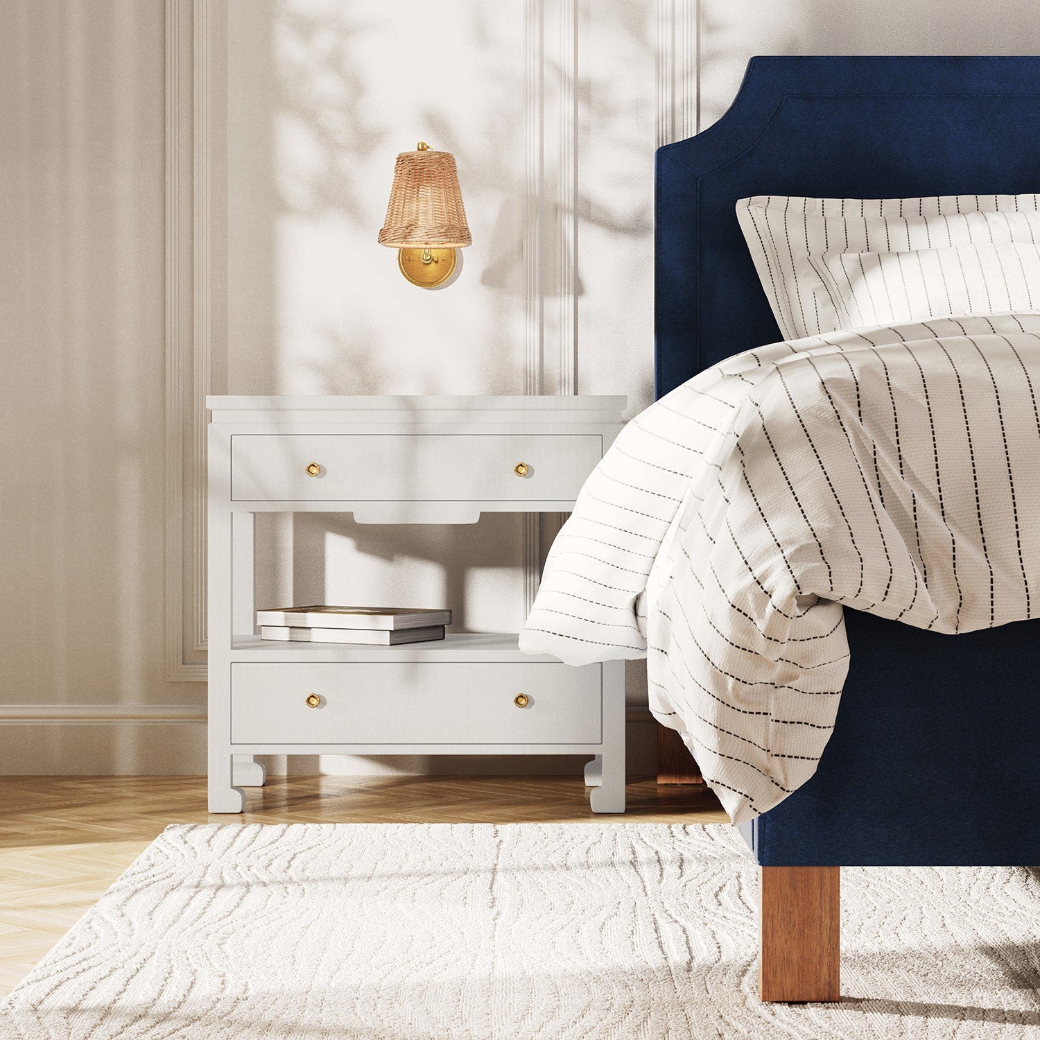 Wylder Linen Nightstand
