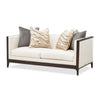 Michael Amini Belmont Place Loveseat - Cream/Espresso